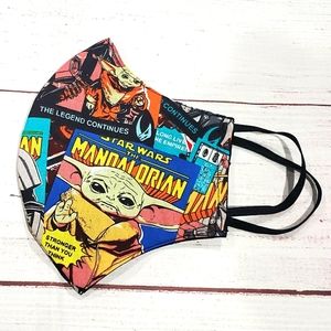 Baby yoda fabric face mask